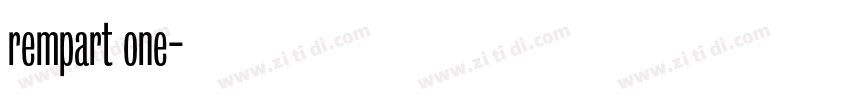 rempart one字体转换